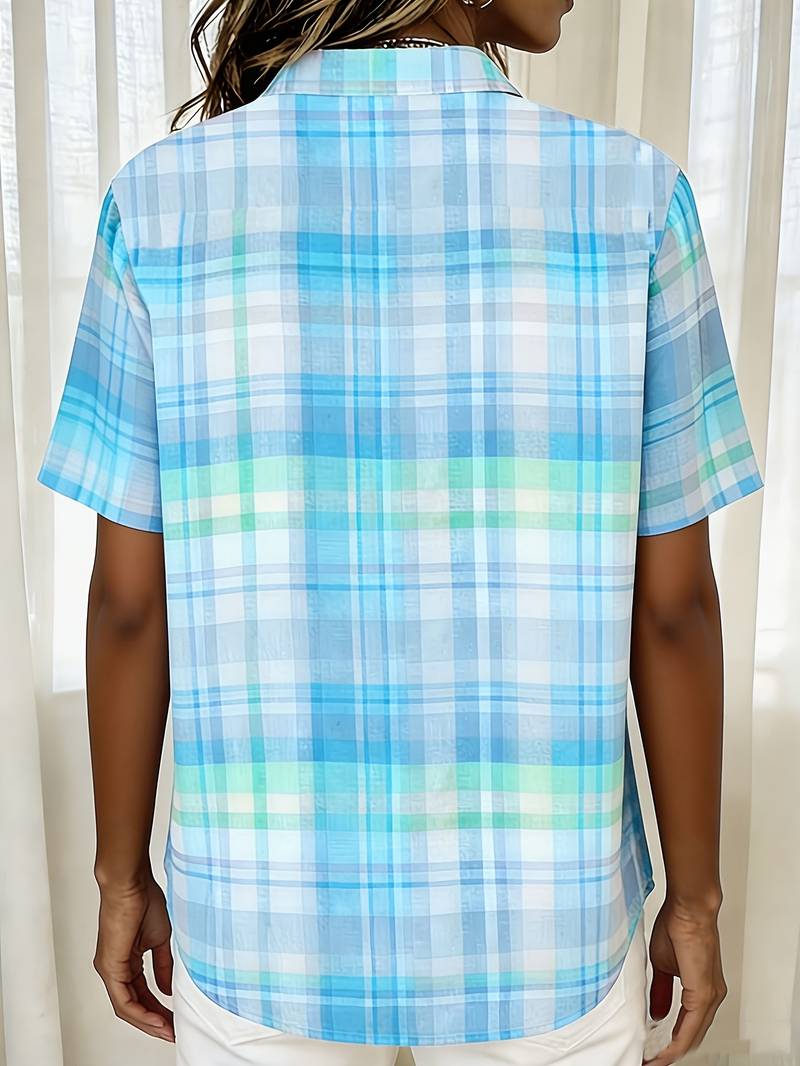 Endrita - Casual Short Sleeve Shirt With Button