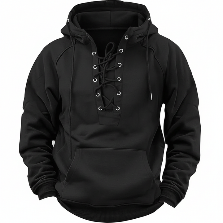 Hovav - Long Sleeve Lace-Up Hoodie