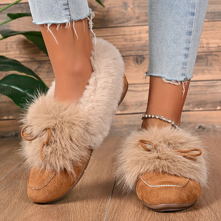 Kesmina - Cozy Faux Fur Non-Slip Shoes