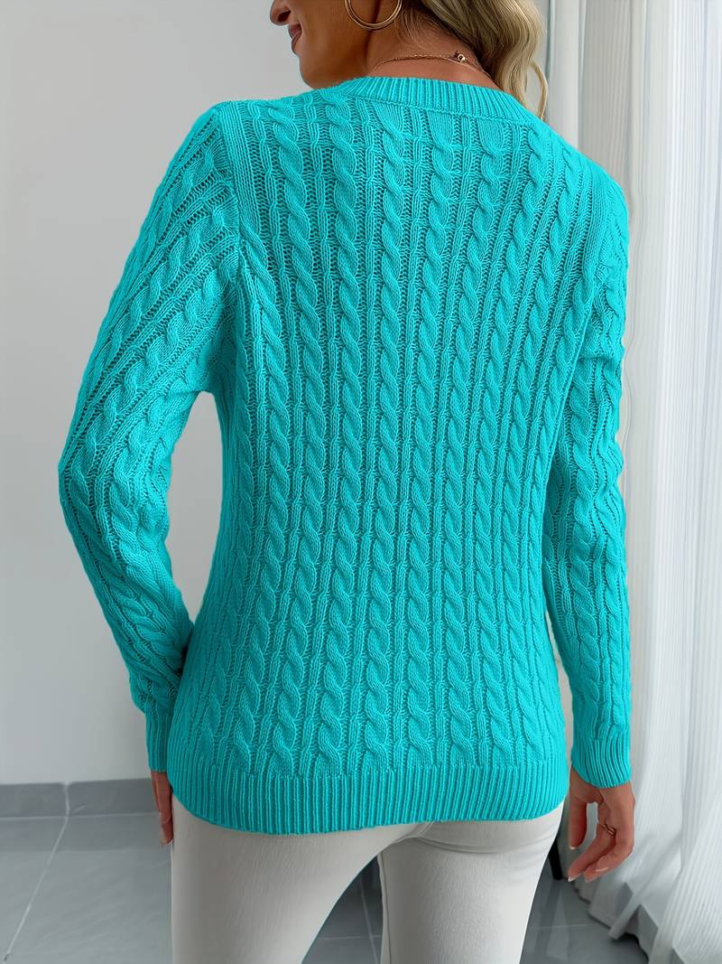 Sivanit - Long Sleeve Ribbed Sweater