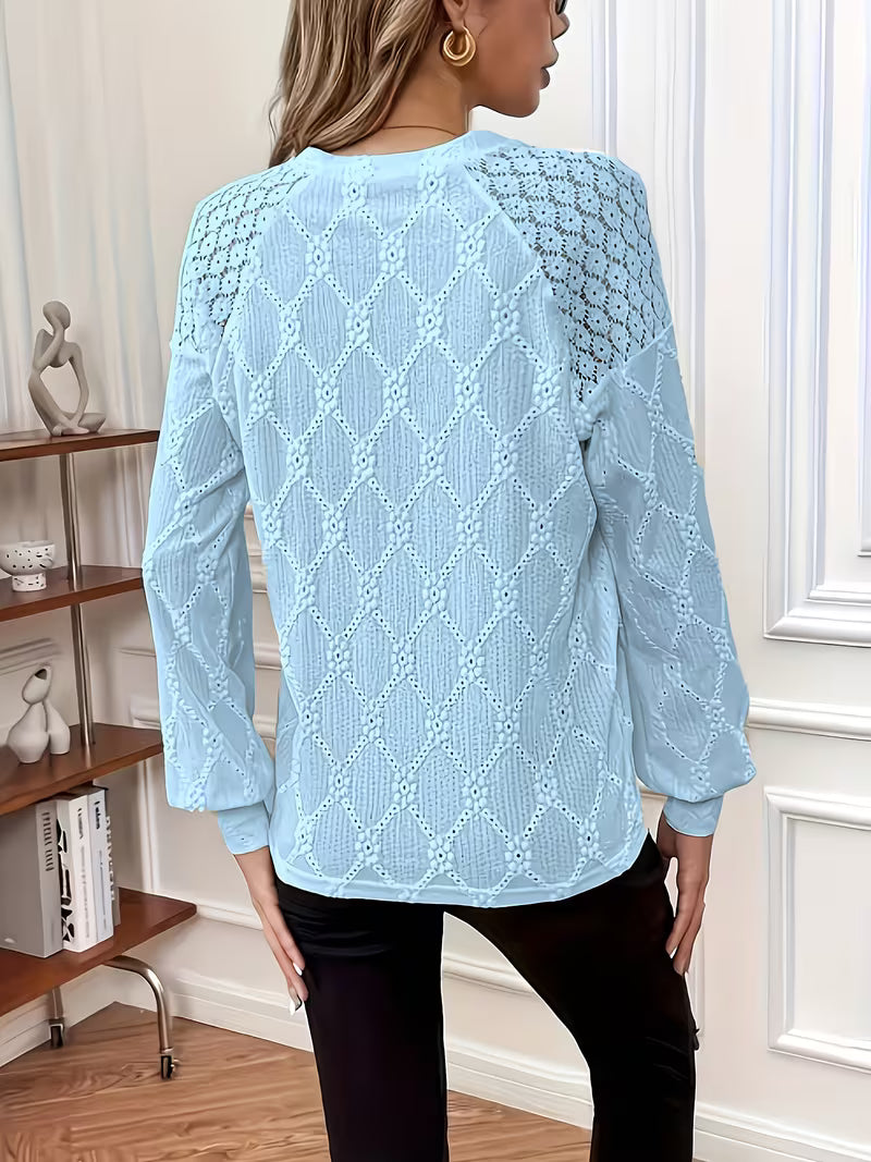 Carys - Patterned Blouse With Long Sleeves
