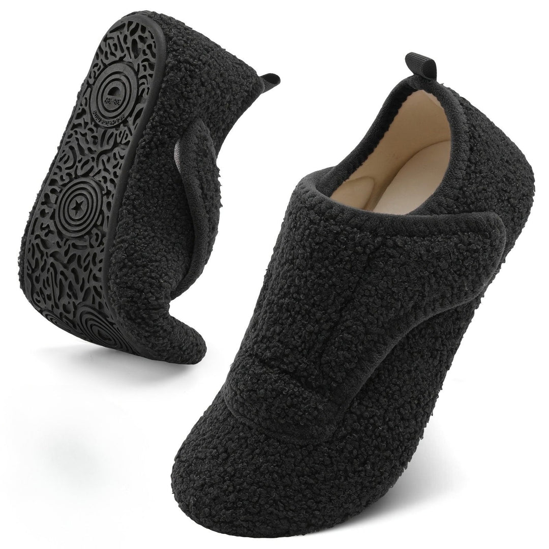 Renaana - Lightweight Wide Slipper With Rubber Sole