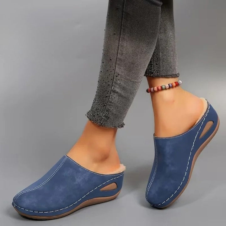 Lirona - Cozy Slip-on Loafers With Fleece Lining