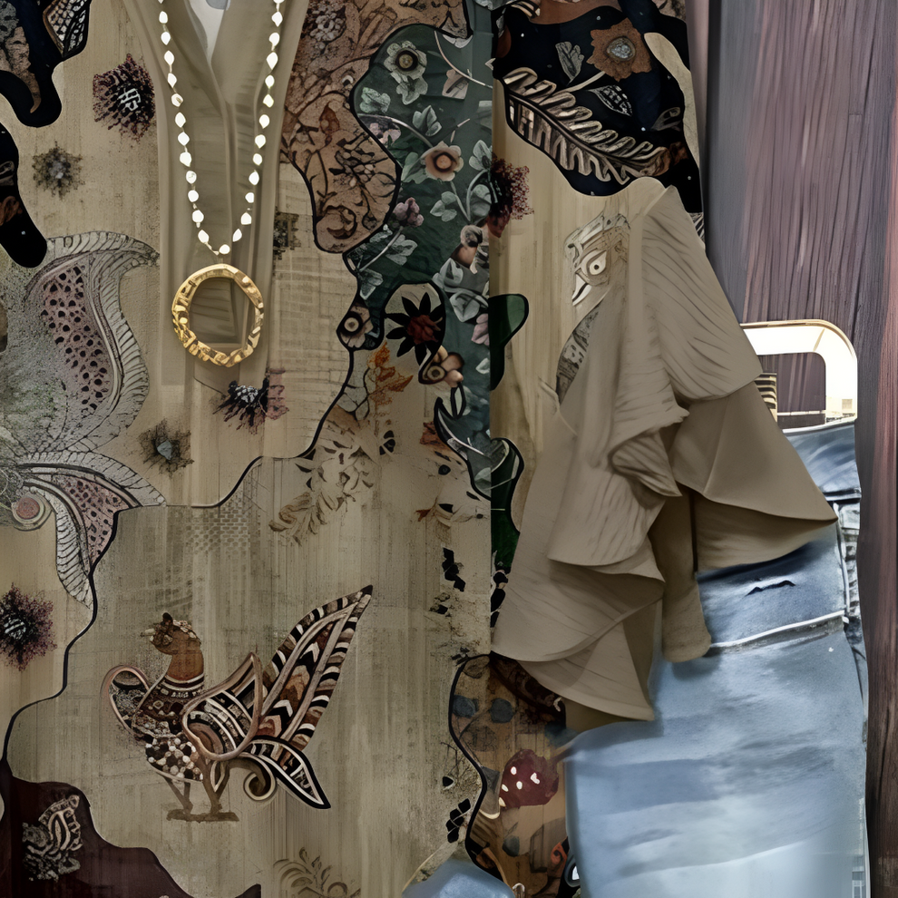 Jaycie - Elegant Blouse with Patterns