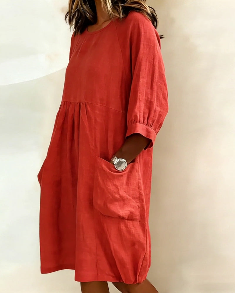 Maleesha - Stylish Dress With Wide Sleeve