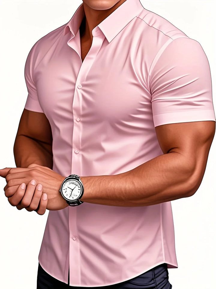 Ezra - Elegant Slim Fit Shirt With Button