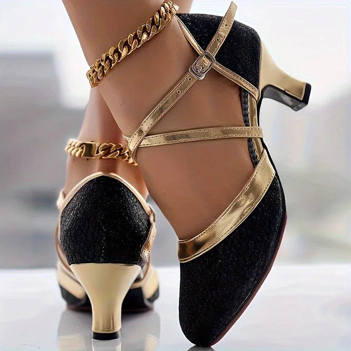 Taleia - Elegant Chunky Heel Sandal