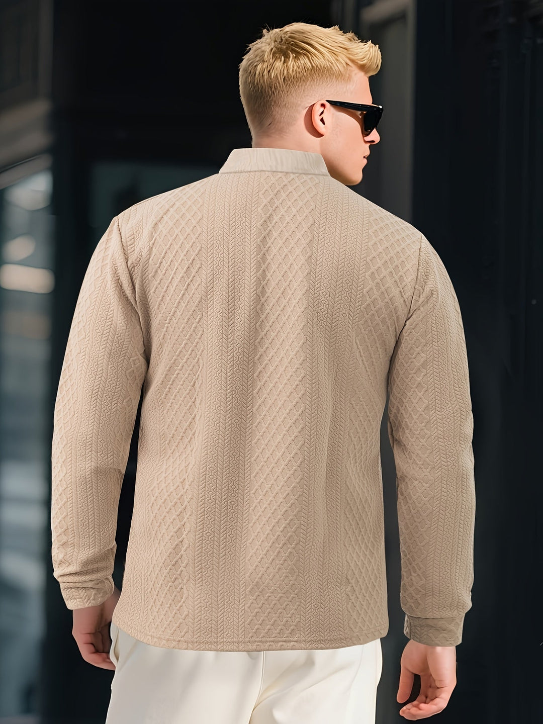 Liranda - Knitted Long Sleeve Shirt With Button