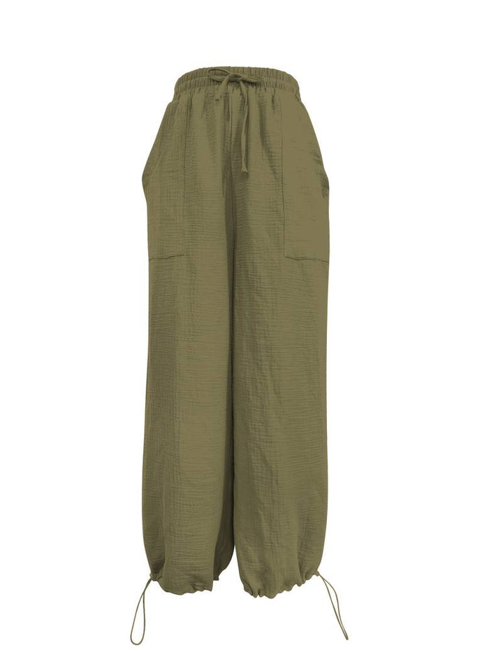Marielle - Casual Wide Leg Ankle Length Trouser