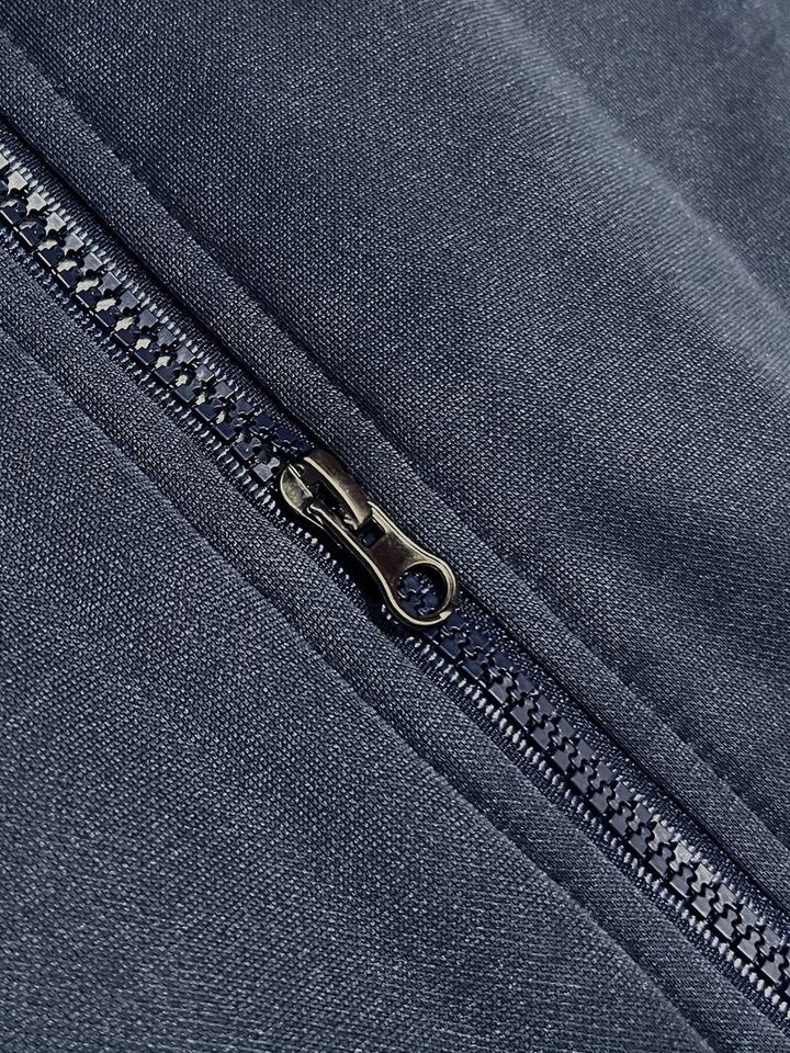 Oziel - Warm Fleece Hooded Jacket With Zipper