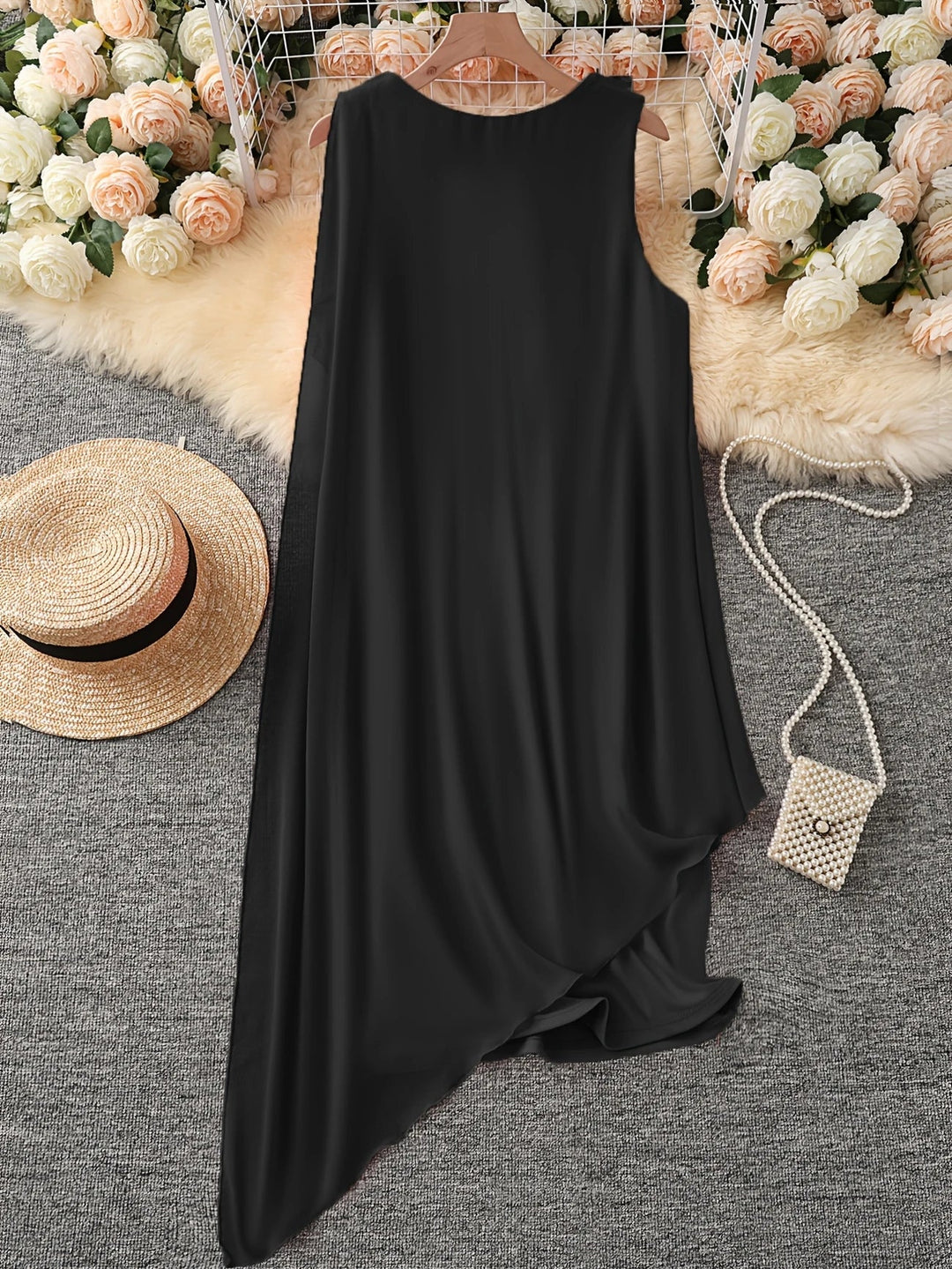 Maren - Elegant Midi Dress With Sleeveless
