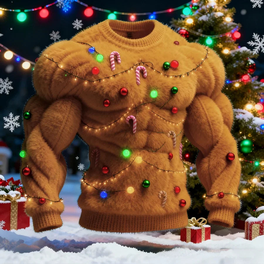 Nissanka - Elegant Long Sleeve Christmas Tree Sweater