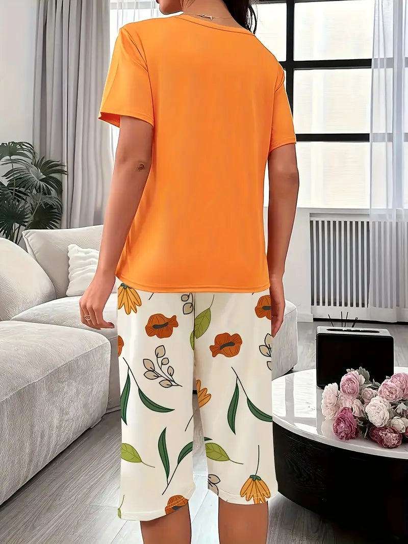 Kinsley - Comfortable Floral Print Loungewear Set