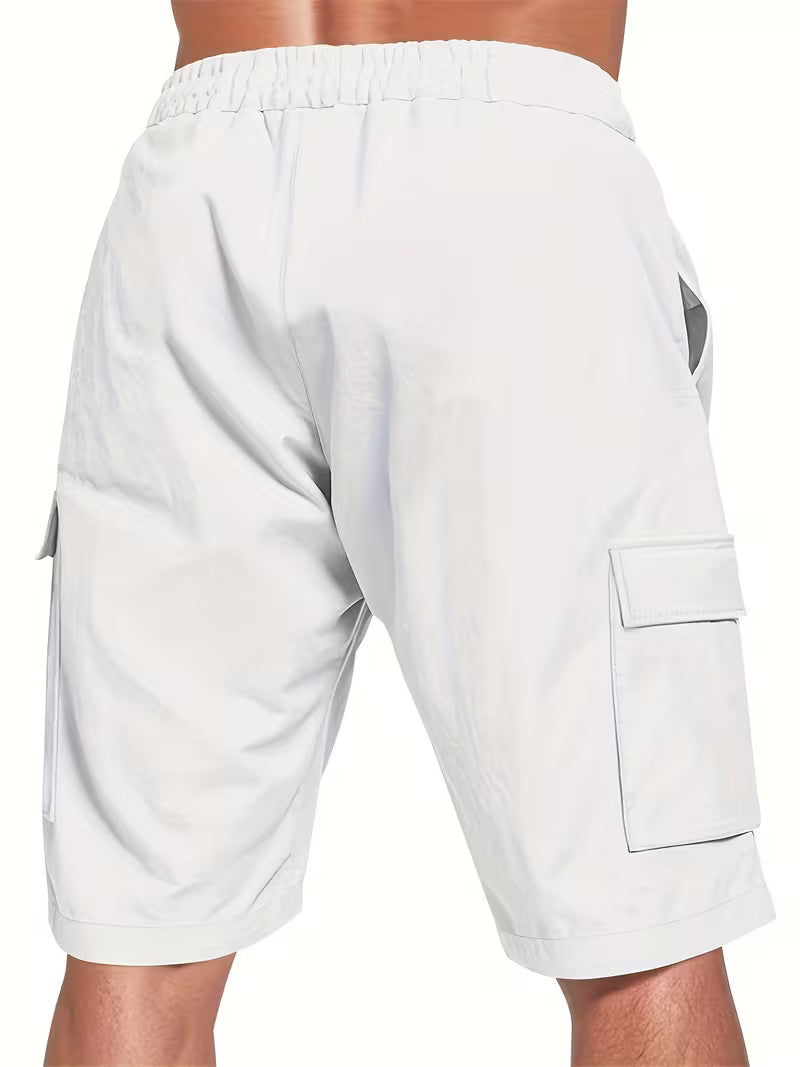 Raekwon - Linen Shorts With Drawstring Elastic Waist