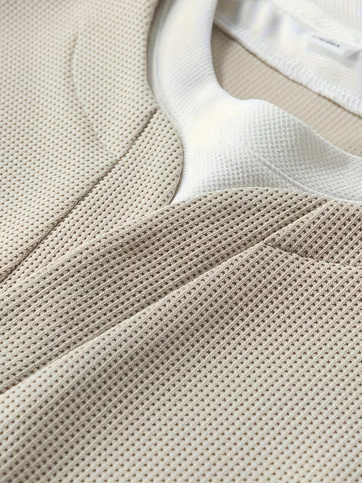 Stjepan - Long Sleeve Top With White Fabric Collar