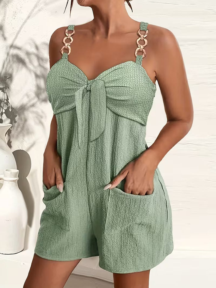 Loaiza - Sleeveless Chain Strap Jumpsuit