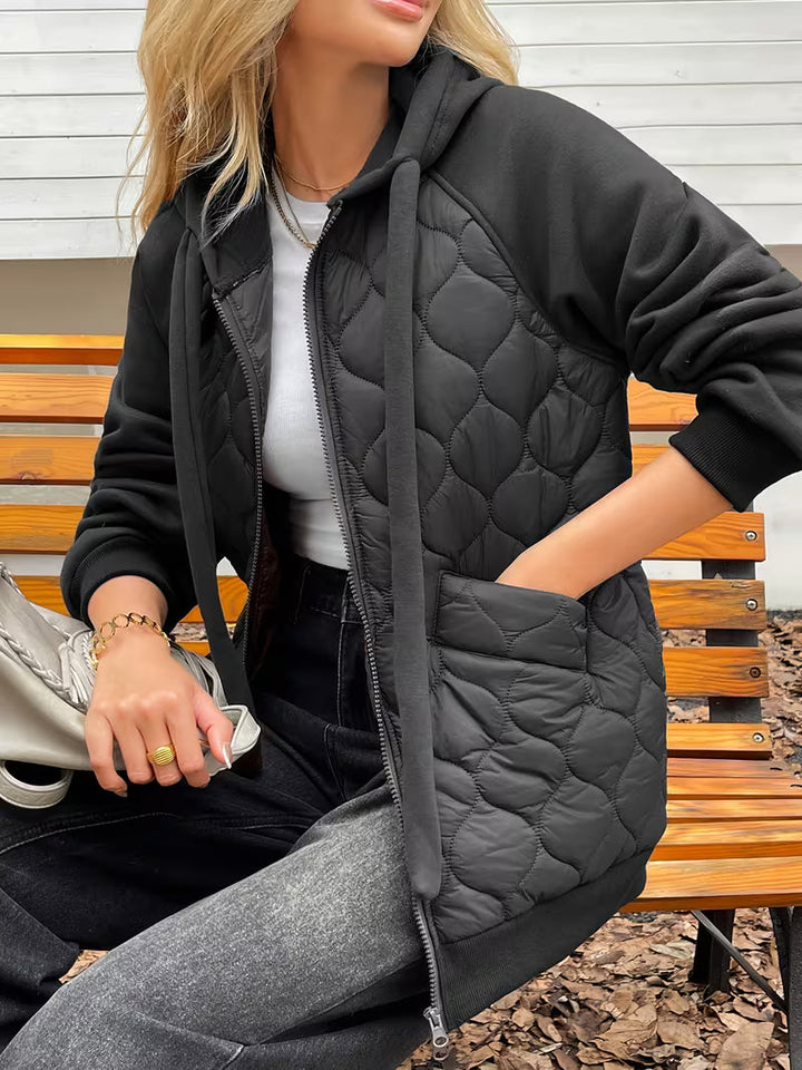 Tatjua - Long Sleeve Jacket With Quilted Panels