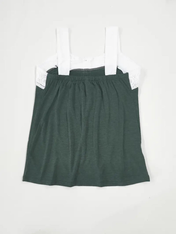 Malinda - Sleeveless Top With Button