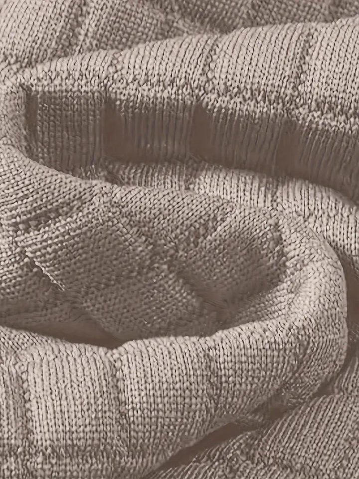 Dashiell - Textured Grid Hooded Sweatshirt