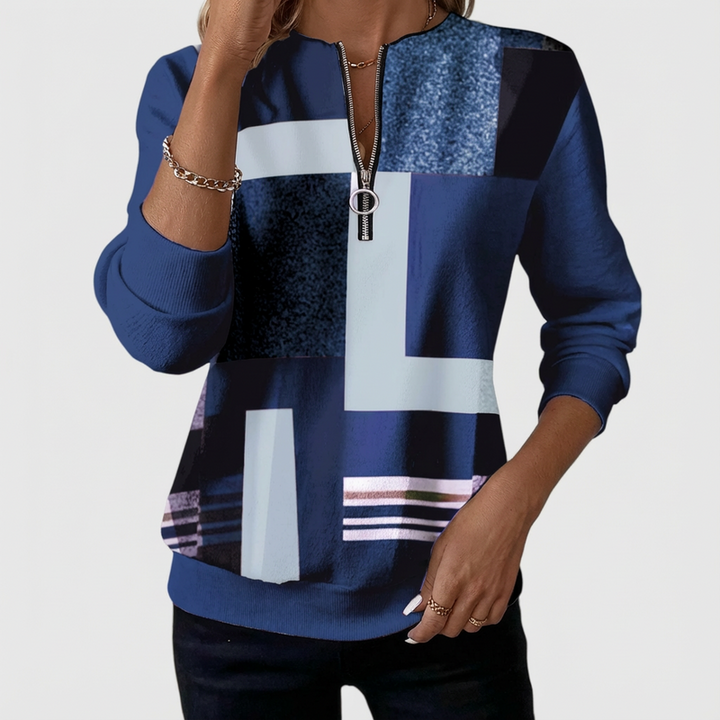 Nivah - Elegant Half-Zip Sweatshirt