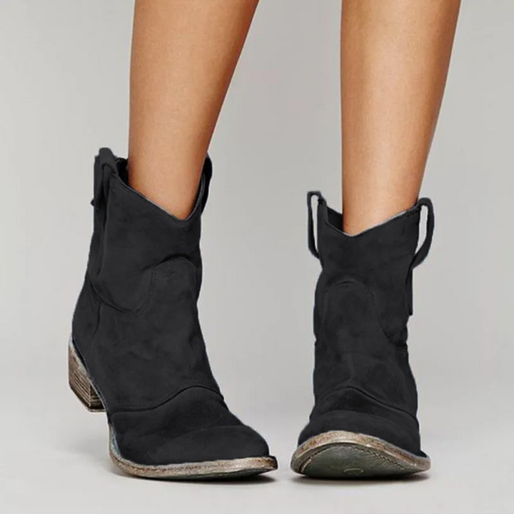 Noyara - Elegant Suede Ankle Boots