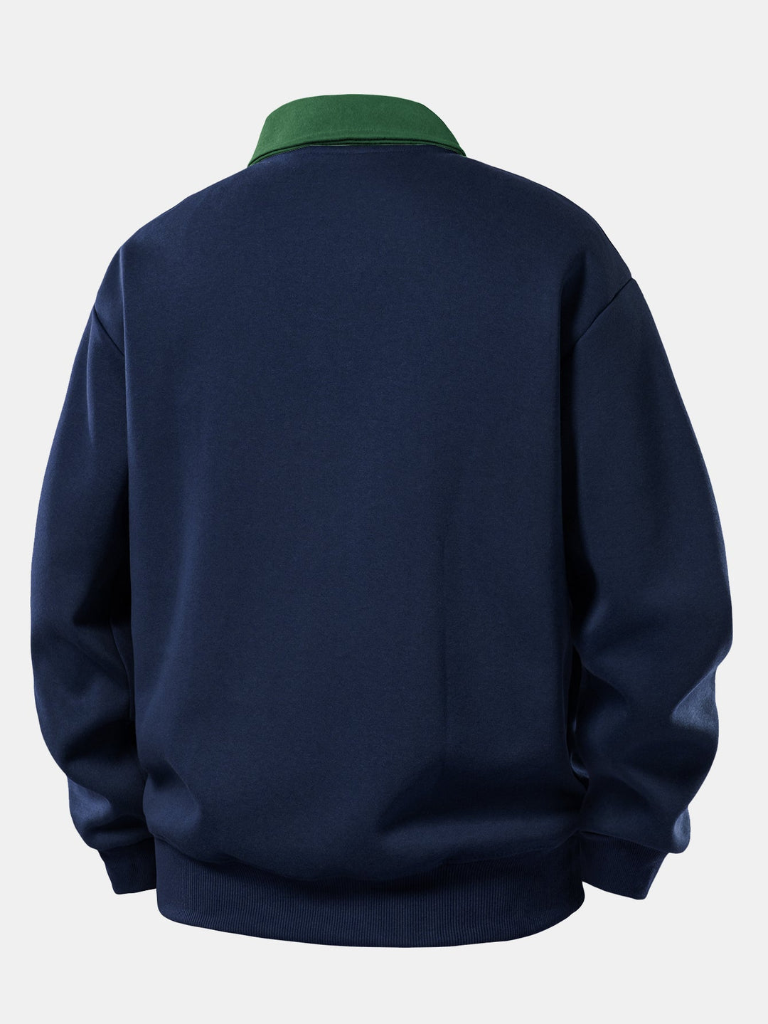 Gideon - Milano Print Contrast Polo Sweatshirt