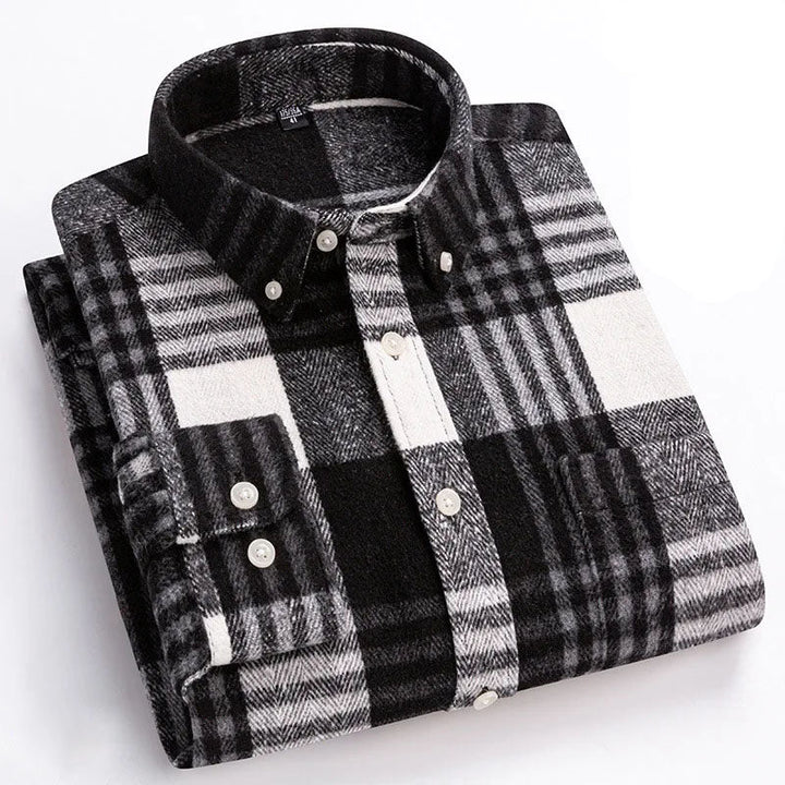 Balthar - Plaid Button-Up Long Sleeve Shirt