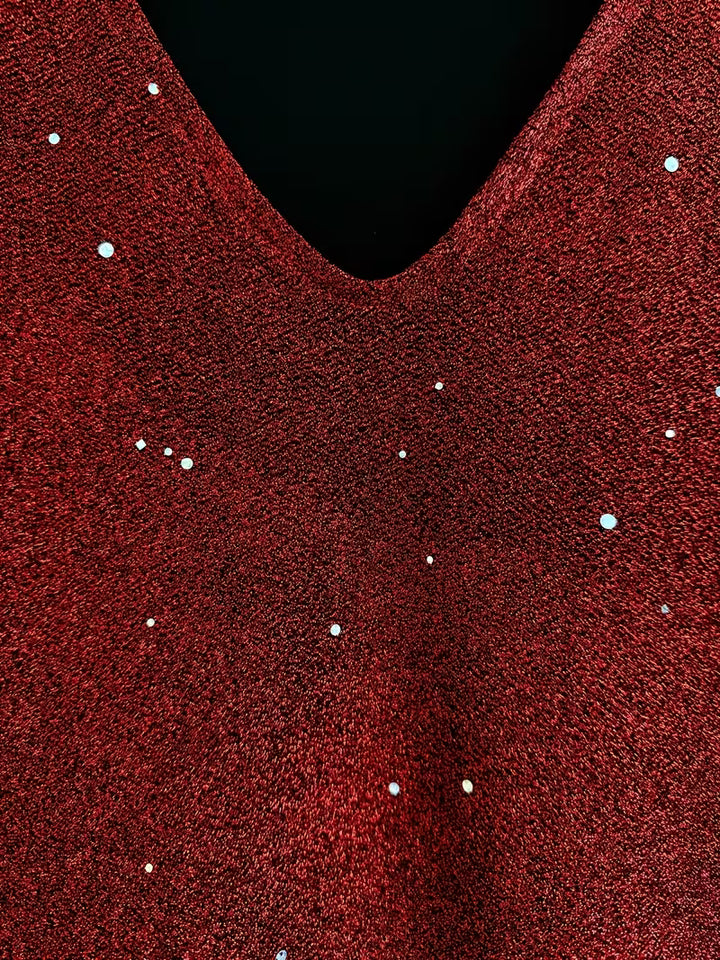 Eglantina - Midi Dress With Heavy Embroidery Beads