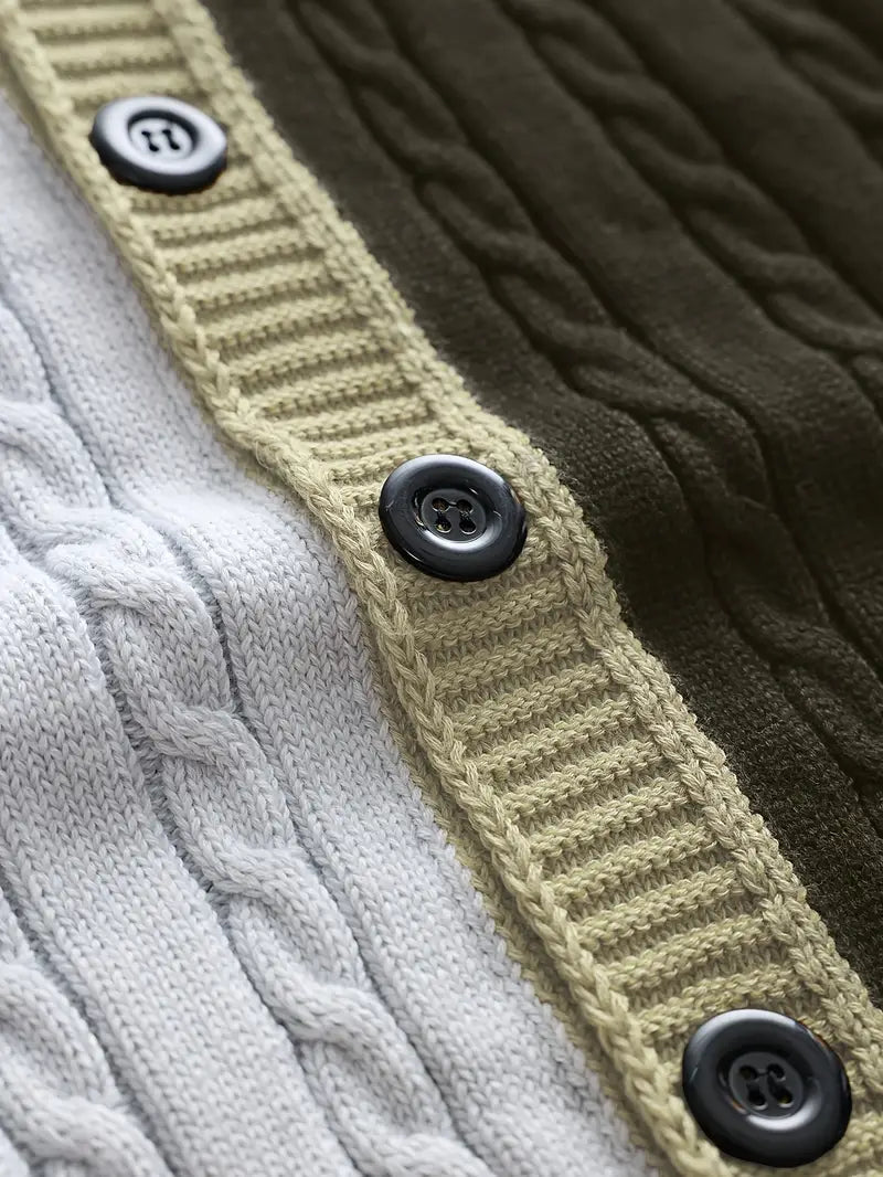 Bryant - Breathable Knitted Long Sleeve Cardigan