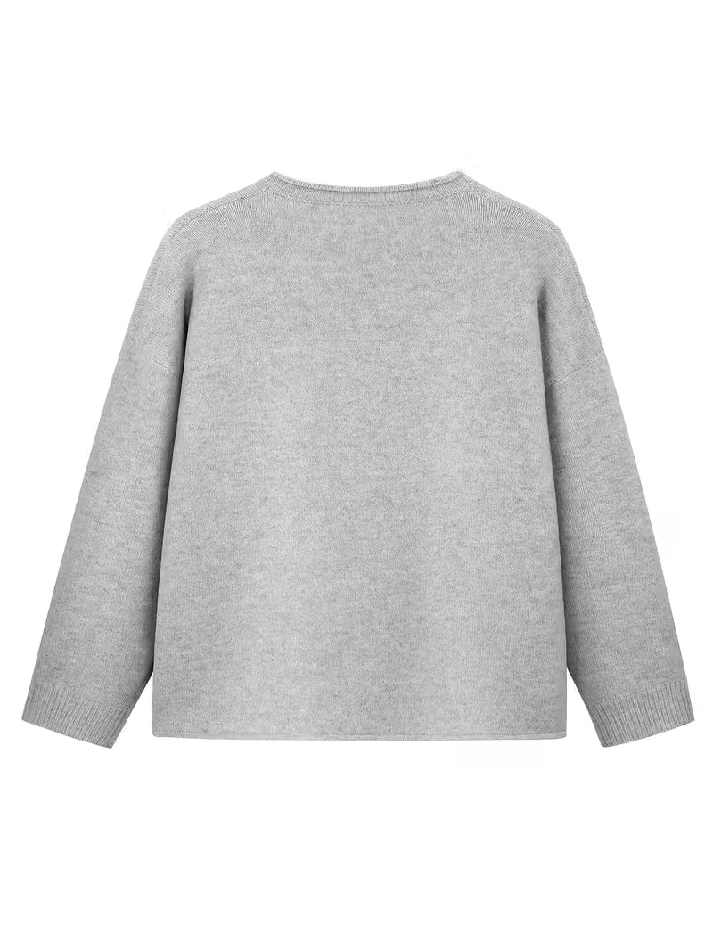 Kynza - Oversize Cardigan With Colorful Button Front
