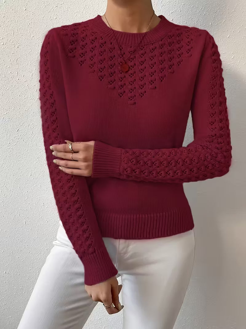Shannen - Long Sleeve Knitted Sweater