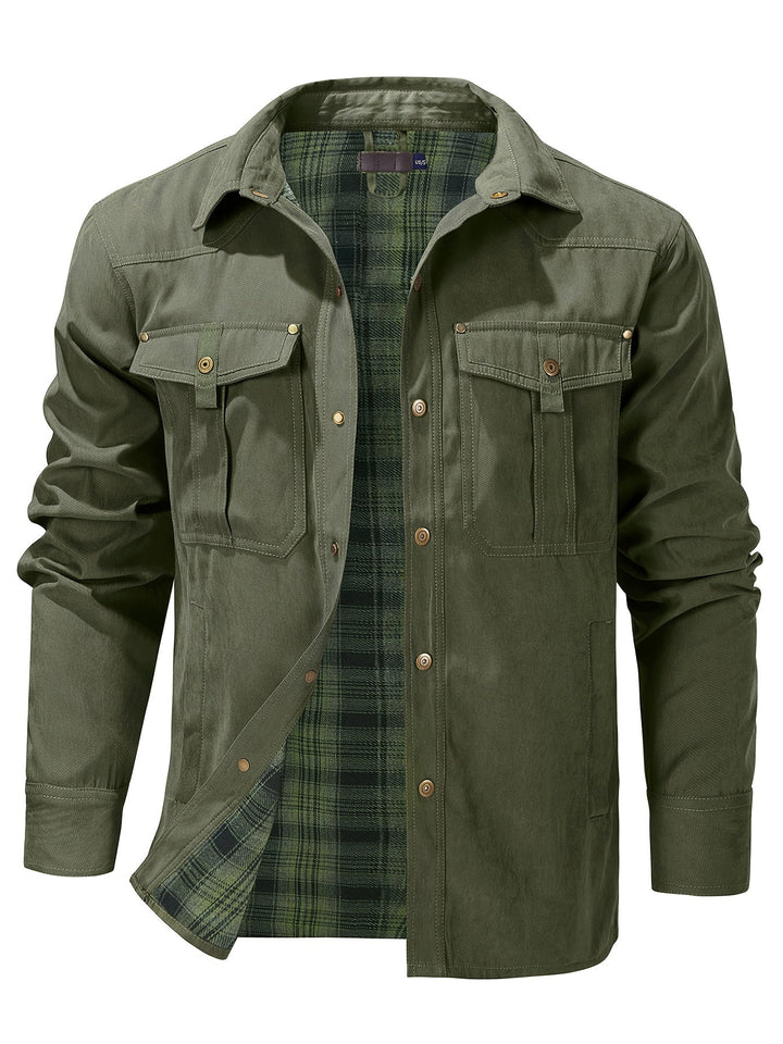 Evrypidis - Casual Long Sleeve Cargo Jacket