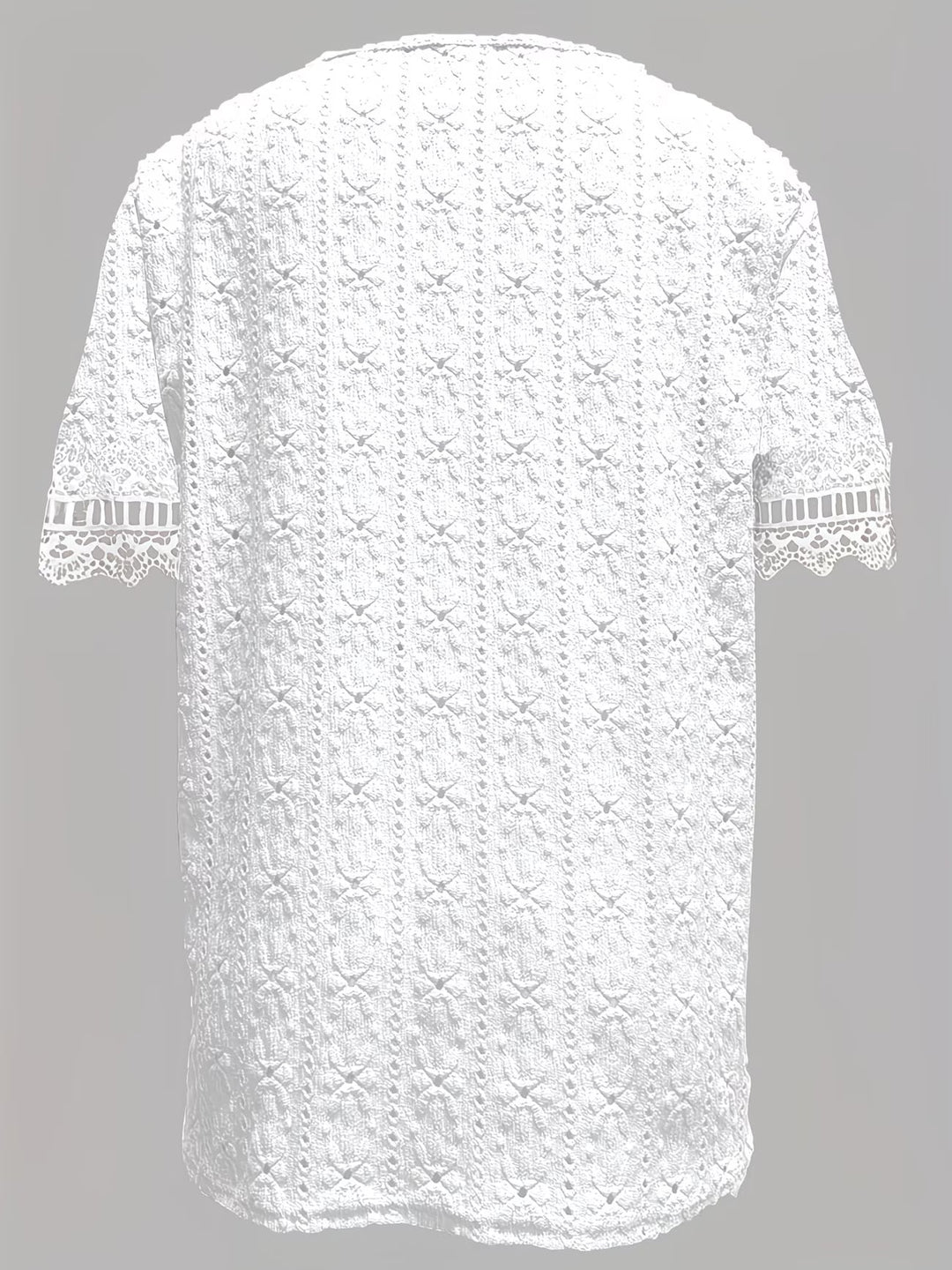Rickea - Elegant Short Sleeve Blouse