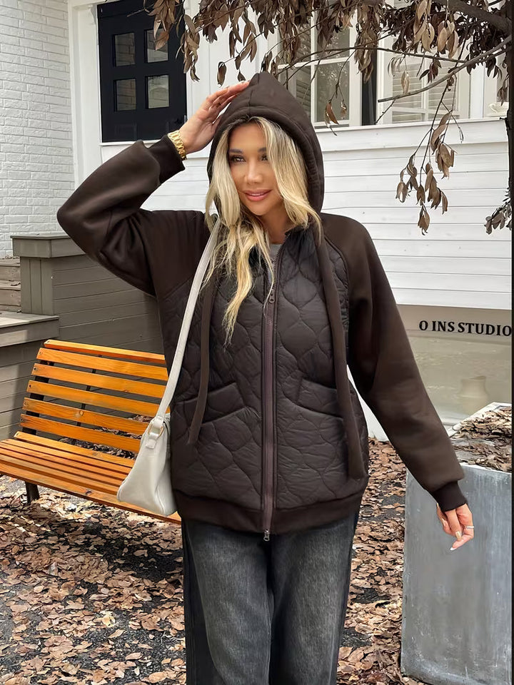 Tatjua - Long Sleeve Jacket With Quilted Panels