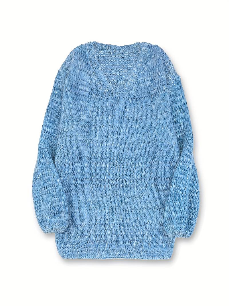 Lital - Elegant Soft Sweater With V-neck