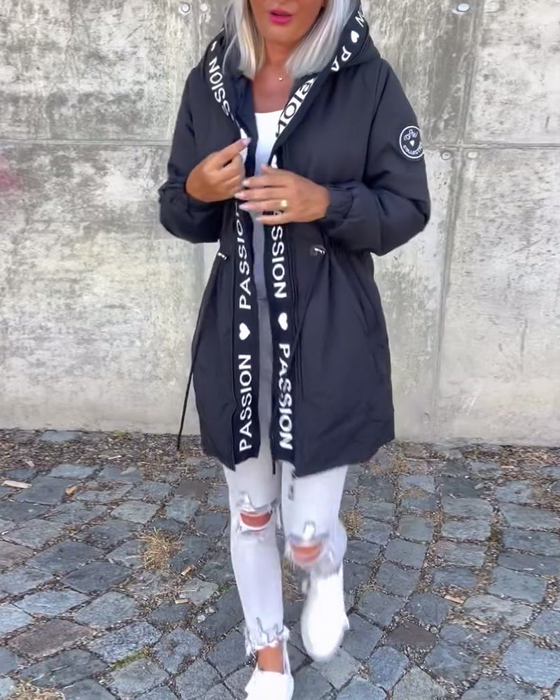 Valeella - Long Hooded Trench Coat