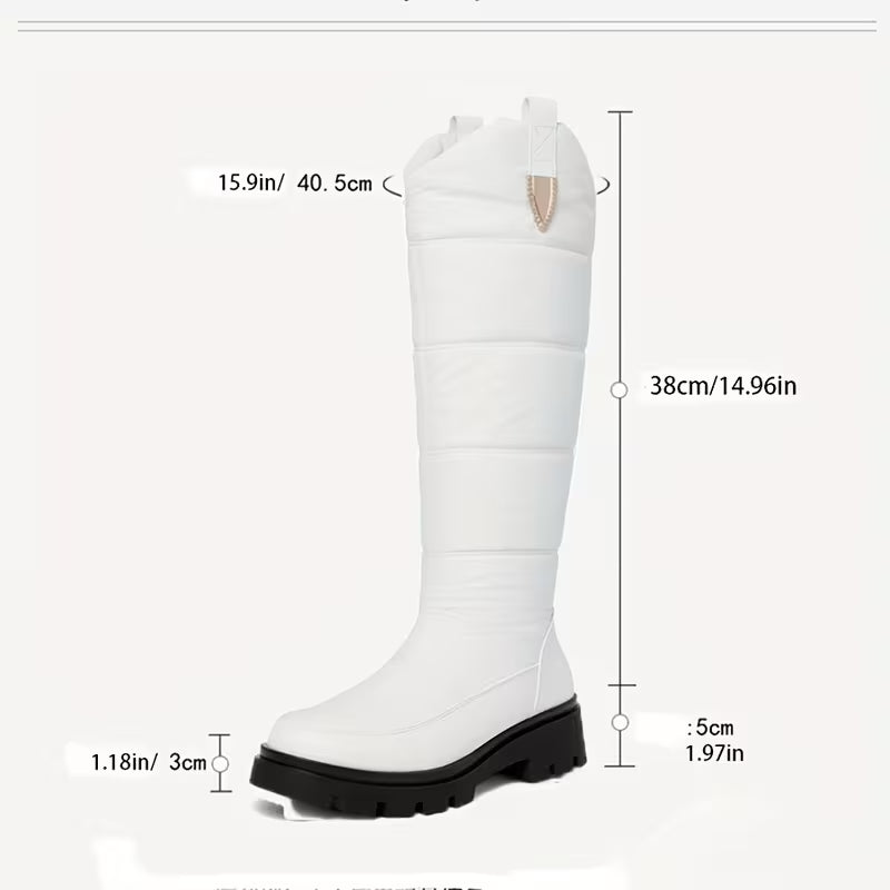 Astreaida - Winter Knee-High Boots With Anti-Skid Sole