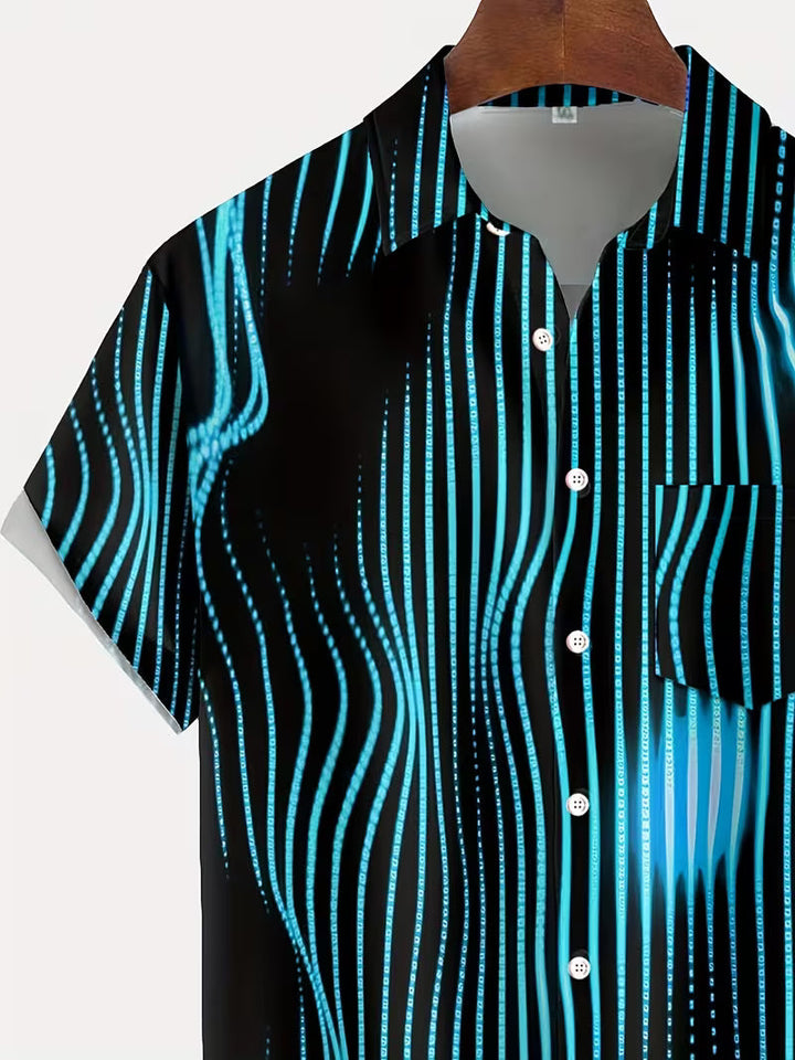 Ludwig - Casual Shirt With Art Stripe Print