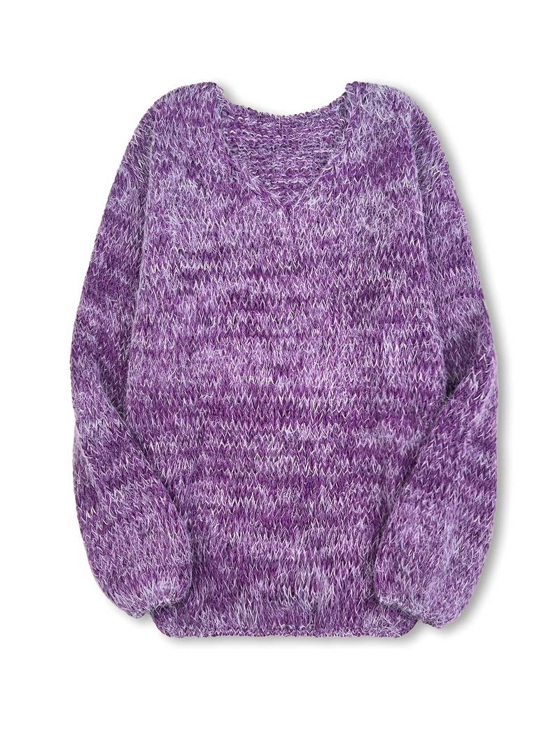 Lital - Elegant Soft Sweater With V-neck