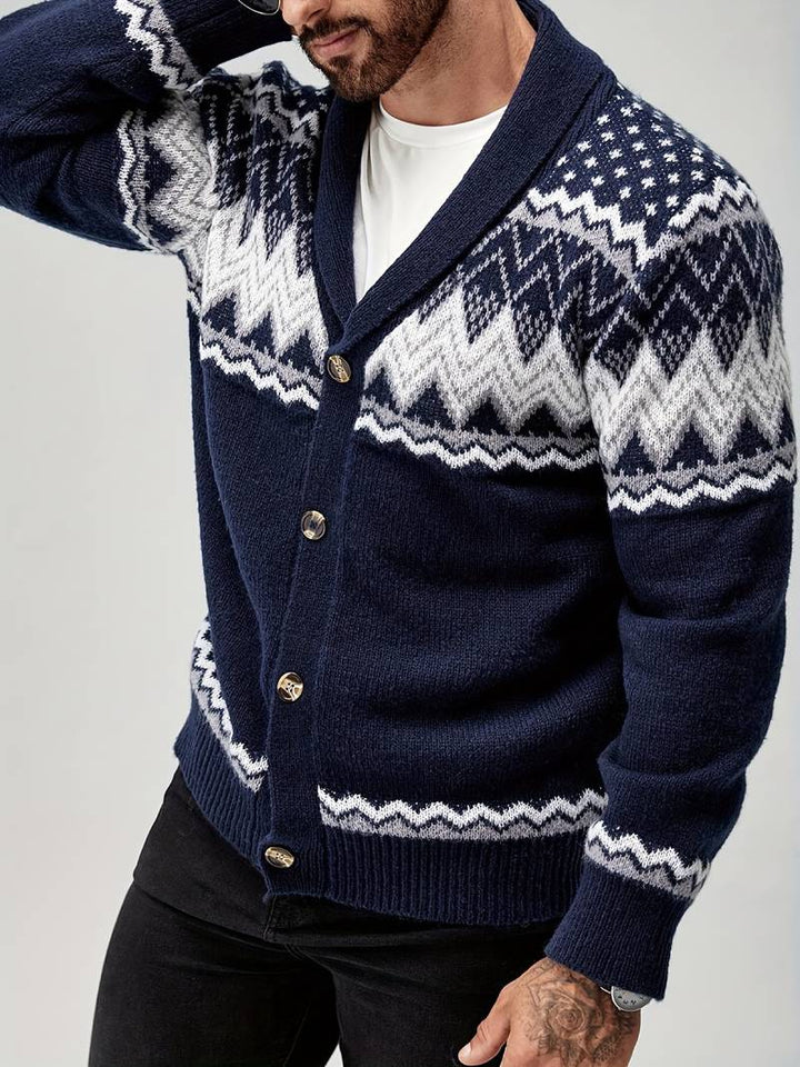 Elroy - Casual Geometric Pattern Sweater