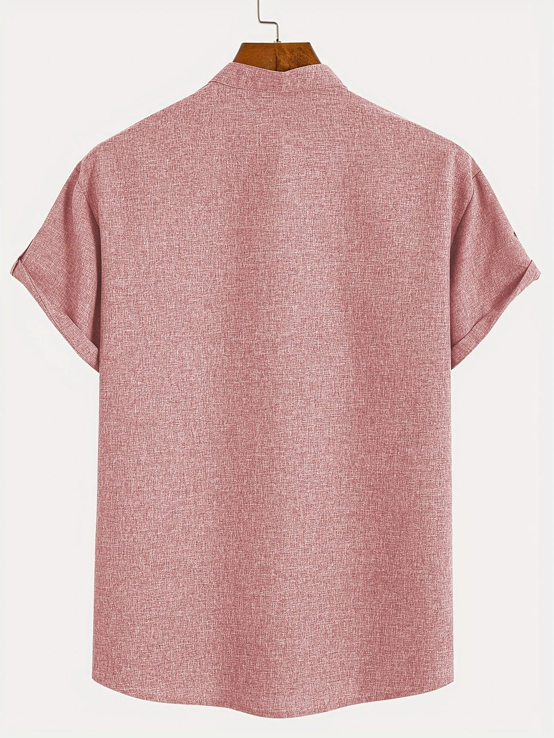 Elliott - Elegant Short Sleeve Shirt With Stand Collar