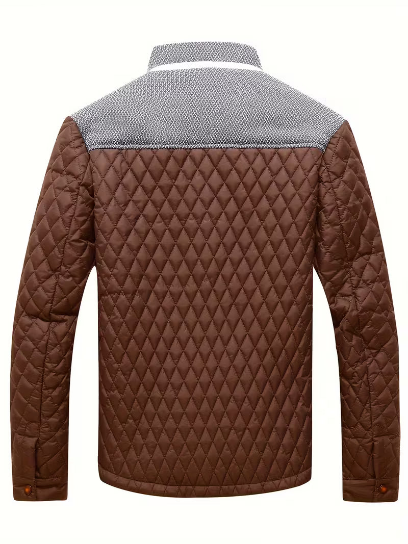 Raffin - Diamond Patchwork Puffer Jacket