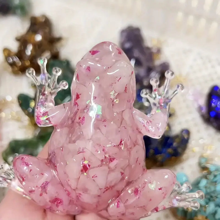 Frostone - Crystal Frog Sculpture For Home Decoration