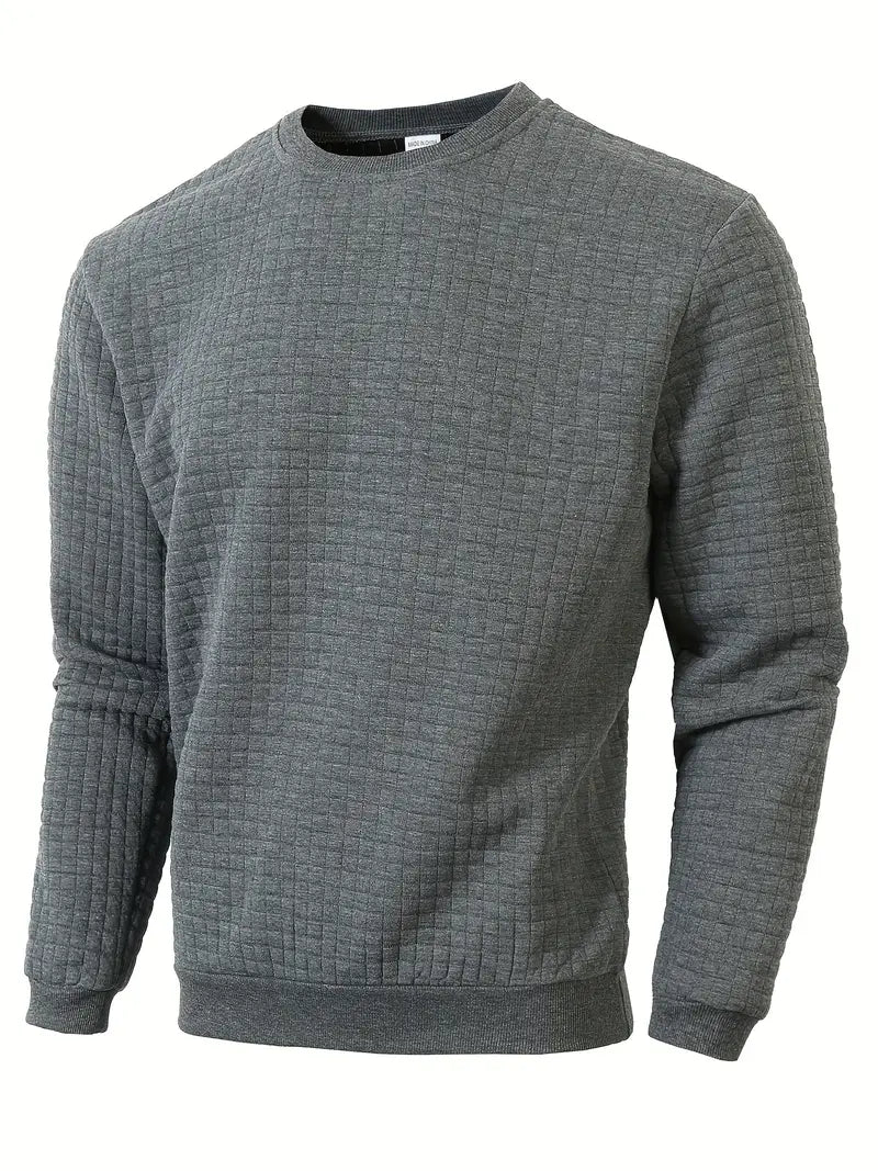 Andreas - Bohemian Plaid Long Sleeve Sweater