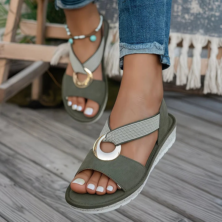 Dearica - Elegant Elastic Strap Sandal
