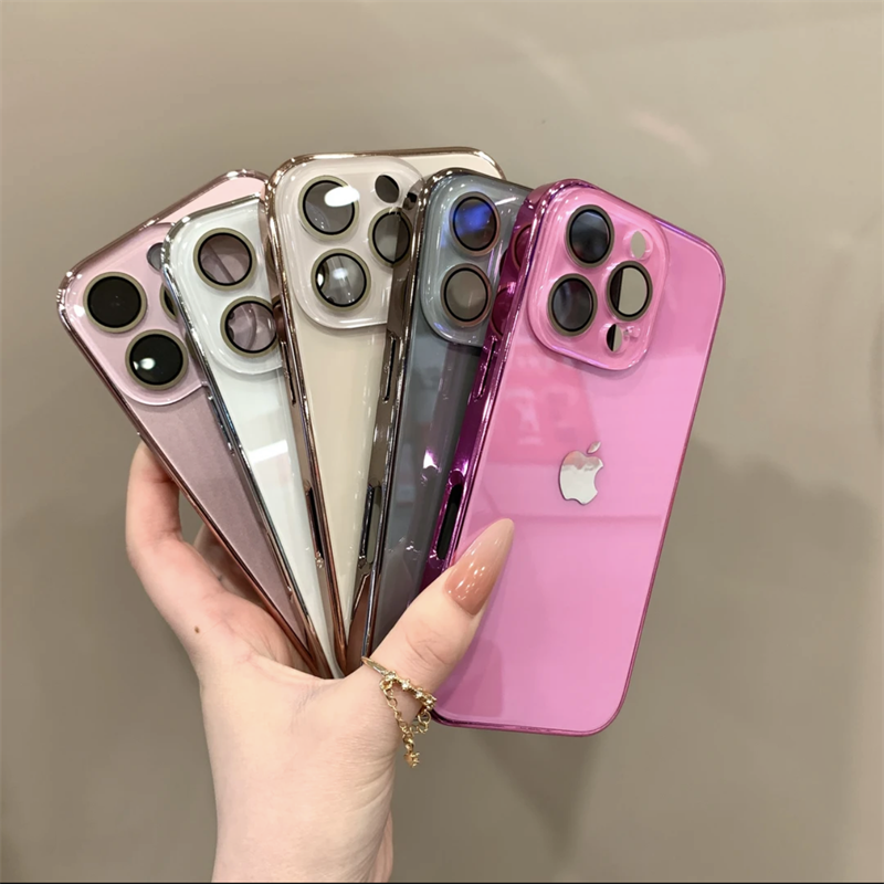 Chromelux – Premium Electroplated Glass Lens Case For iPhone