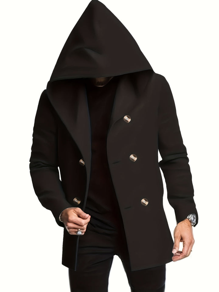 Lucryina - Double Breasted Hooded Coat