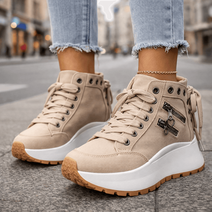 Kamala - Chunky Sole Lace-Up Sneaker