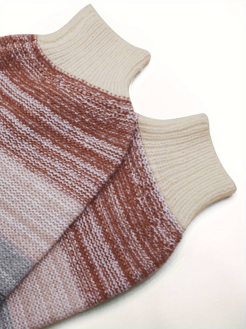 Avihod - Elegant Round Neck Sweater With Loose Fit