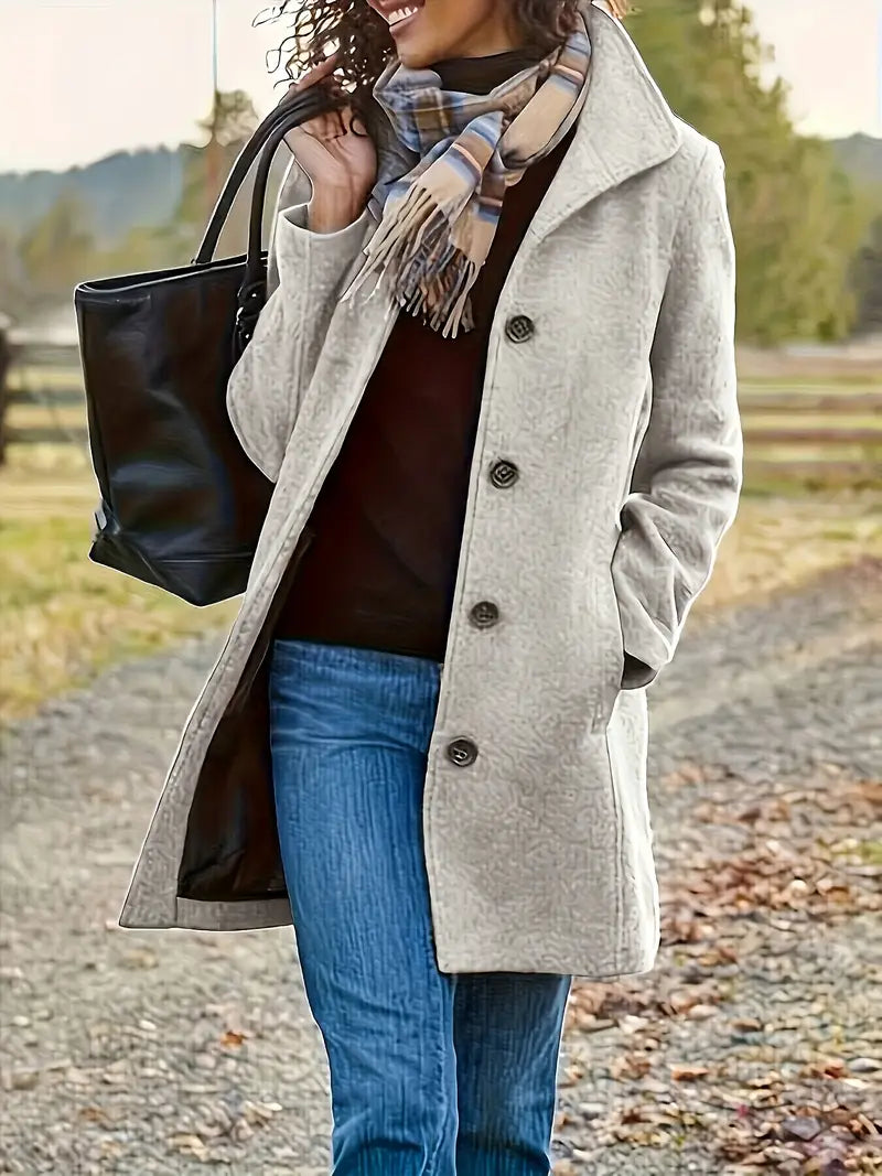 Nuriye - Long Sleeve Winter Coat